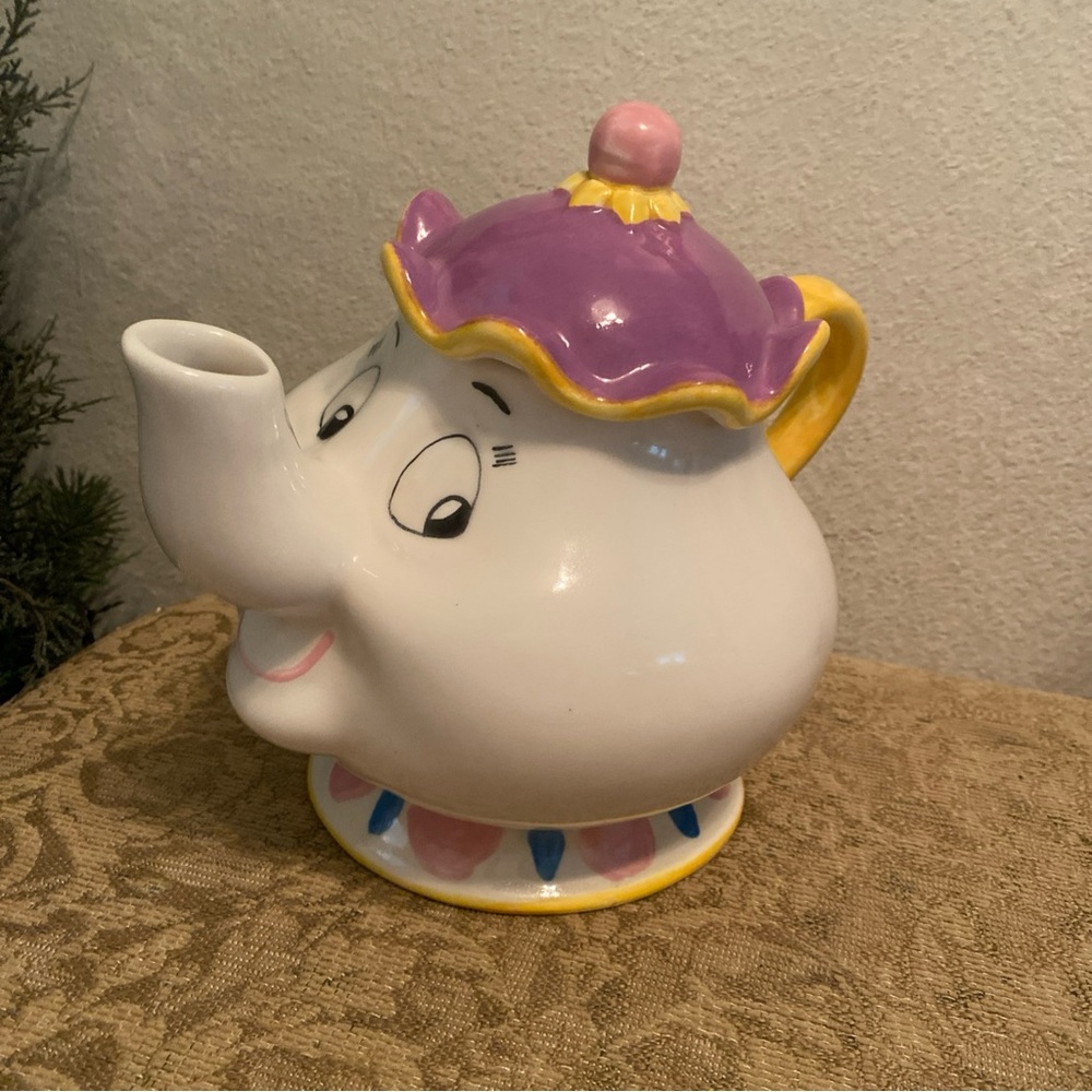 Vintage Treasure Craft 1990s Disney Beauty & the Beast Tea Pot Mrs. Potts